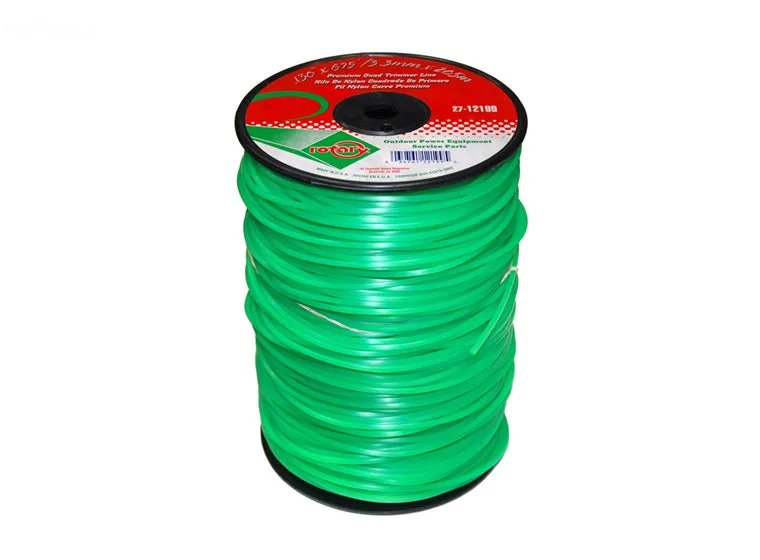 # 12199  TRIMMER LINE .130  675' LGE SPOOL QUAD GREEN