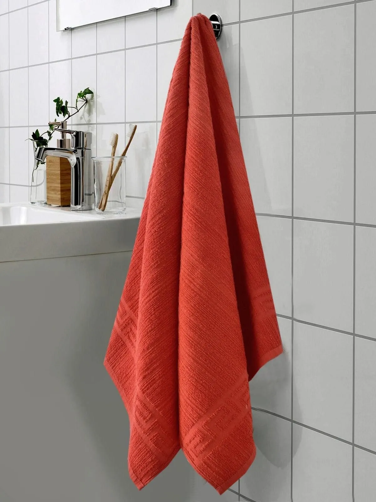 1 PC Bath Towel-Peach