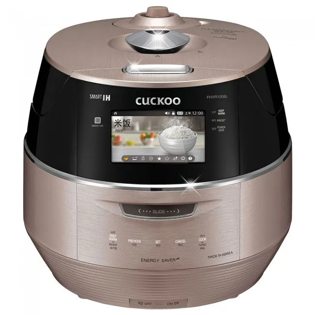 10-Cup IH Pressure Rice Cooker, Full-Color LCD Display, KOR/CHN Voice/Display Navigation (CRP-FHVR1008L)