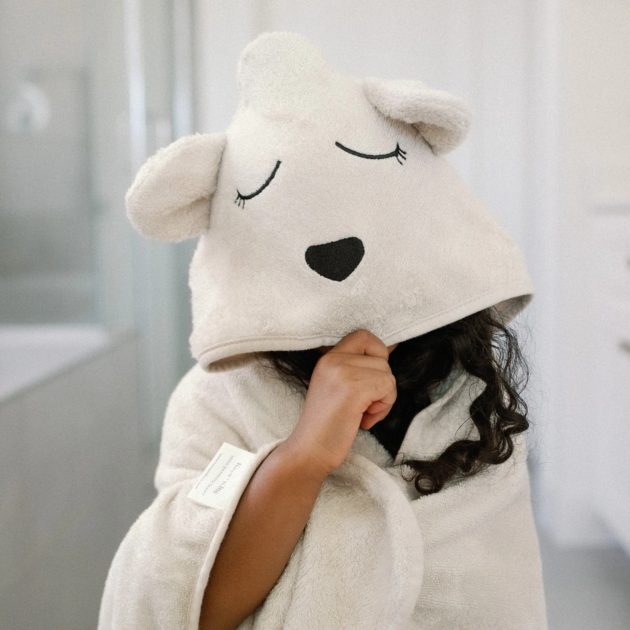 100% Bamboo Hooded Towel - Bear