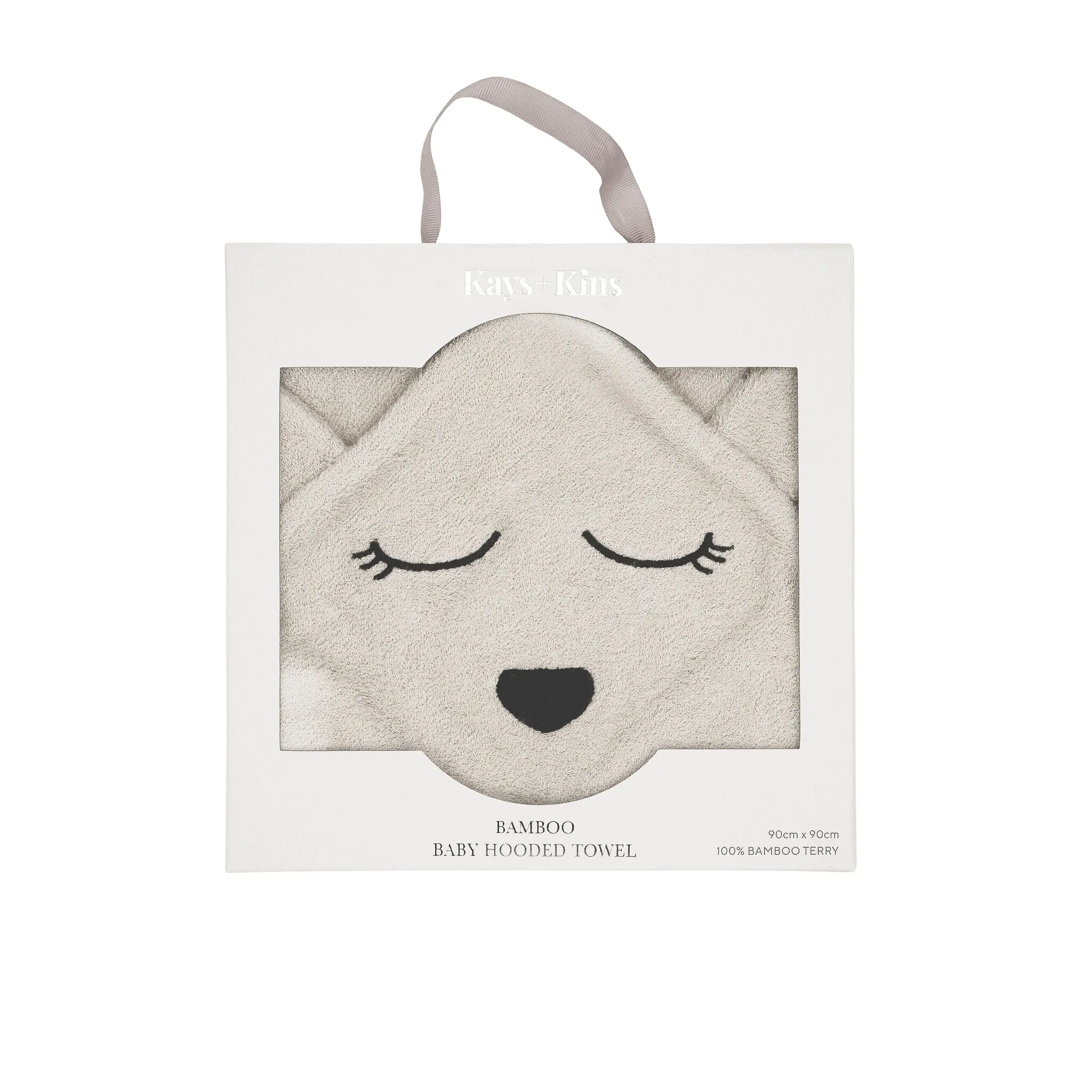 100% Bamboo Hooded Towel - Bear