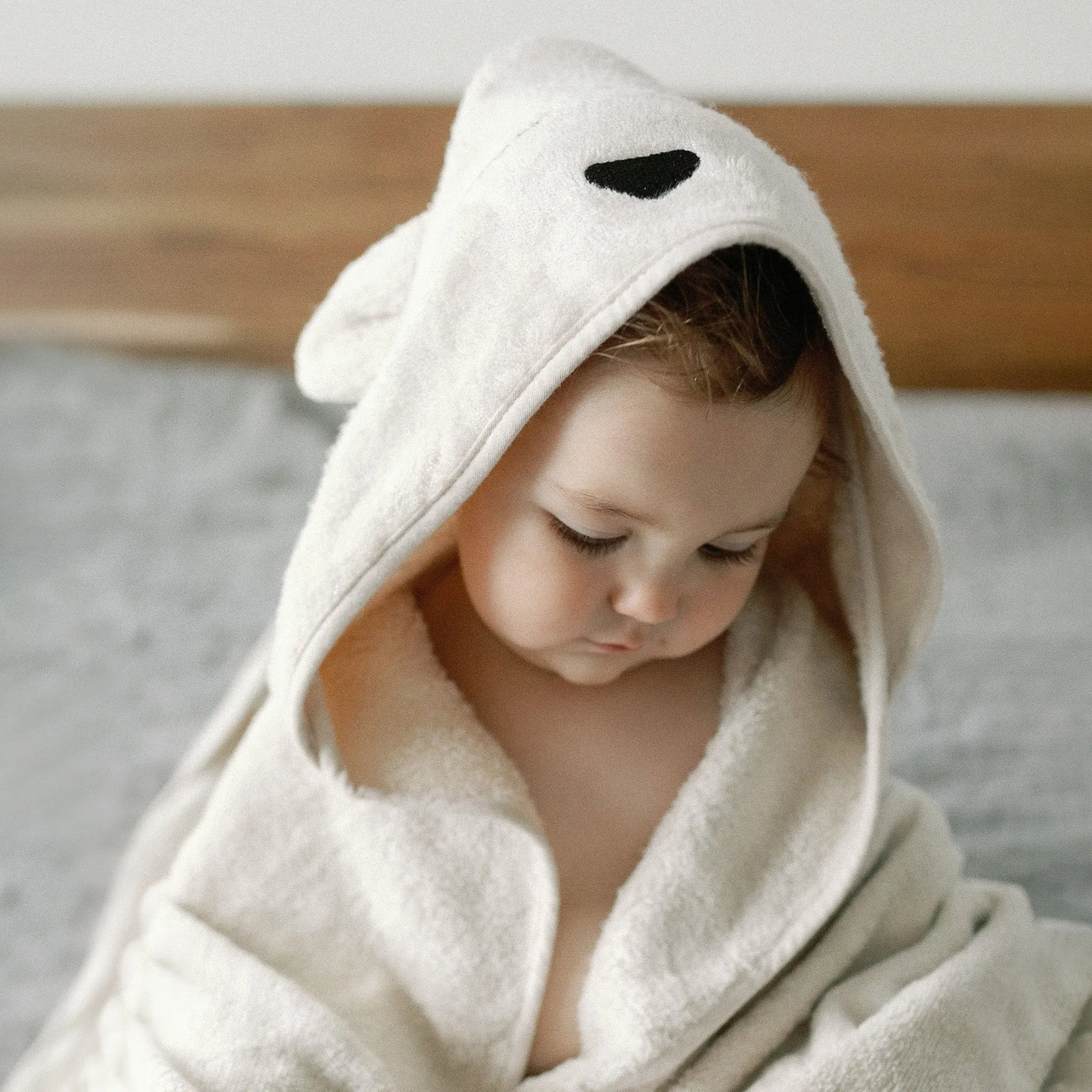 100% Bamboo Hooded Towel - Bear