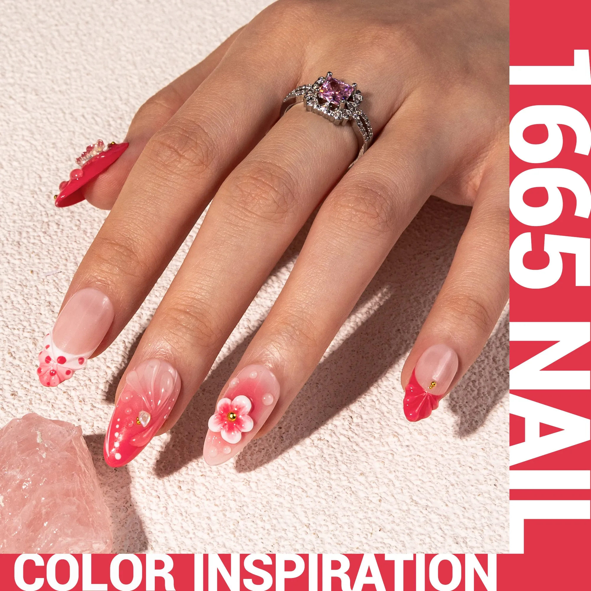 1665 Raspberry Red - Thick Gel Nail Polish(15ml)