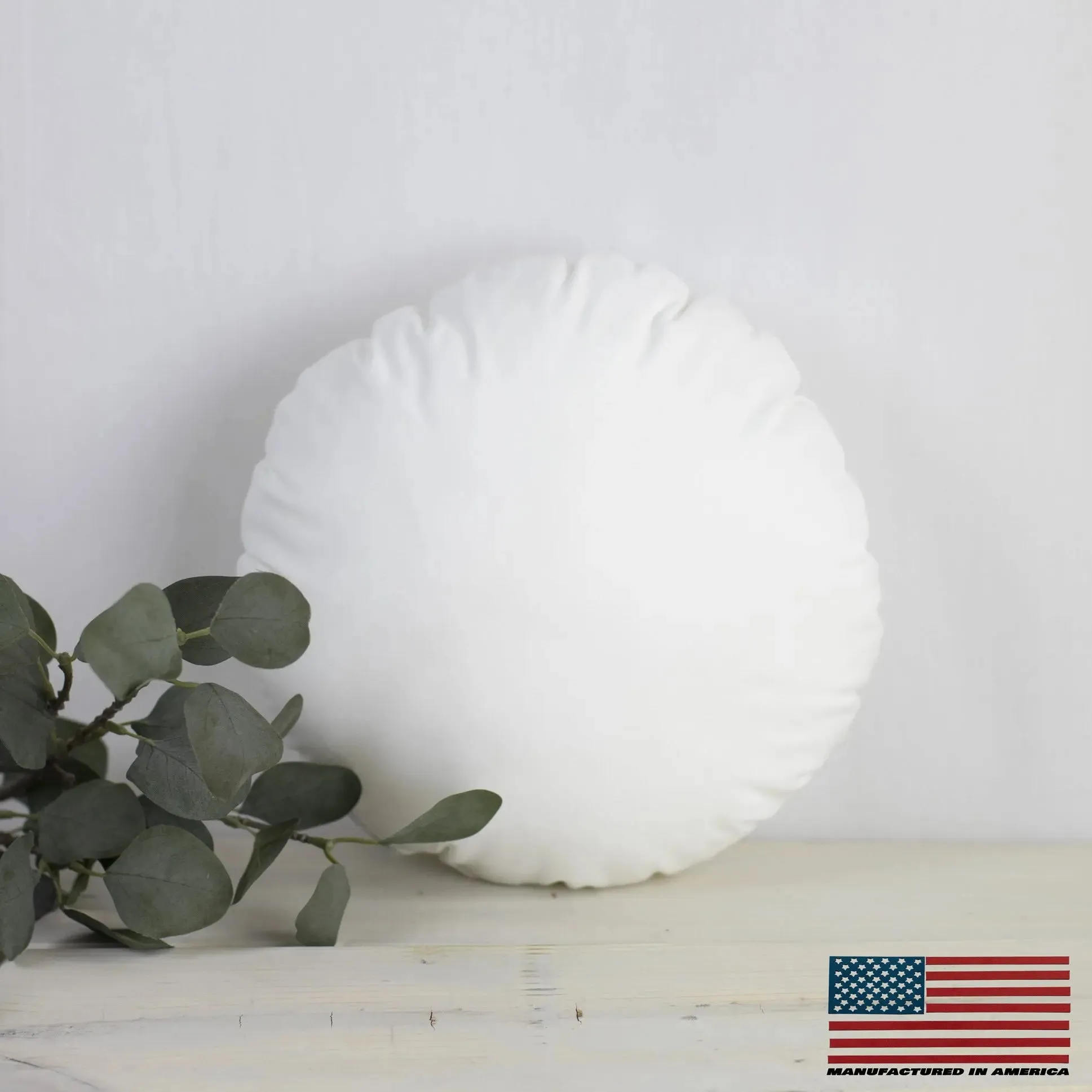 18" | Round Angel Hair Insert | Indoor Outdoor Down Alternative Hypoallergenic Pillow Insert | Quality Insert | Premium Insert