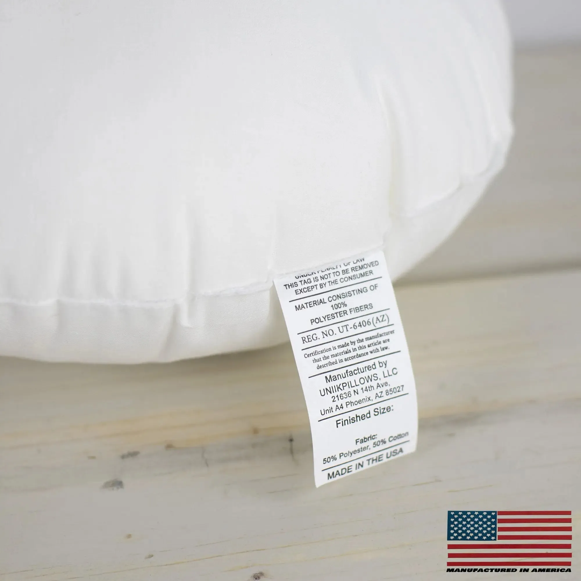 18" | Round Angel Hair Insert | Indoor Outdoor Down Alternative Hypoallergenic Pillow Insert | Quality Insert | Premium Insert