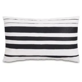 1920's Style Vintage Tuxedo Stripe Lumbar Pillow Cover 13x22