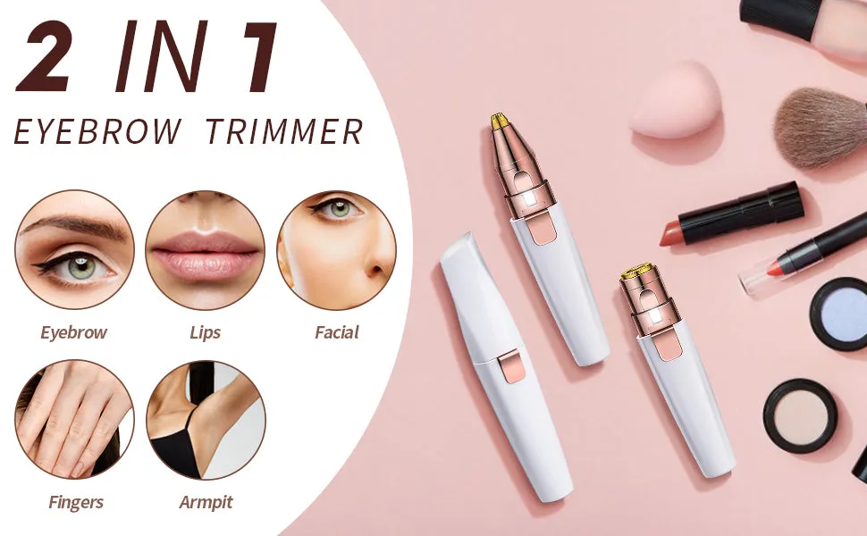 2 In 1 Electric Eyebrow & Facial Trimmer