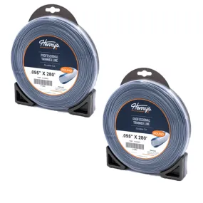 2 PK Henry's H1109501 .095" 280' Round Pro Trimmer Line Twin-Layer Co-Extrusion