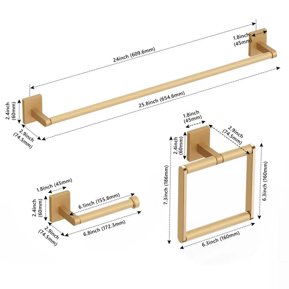 3-Piece Bath Hardware Set