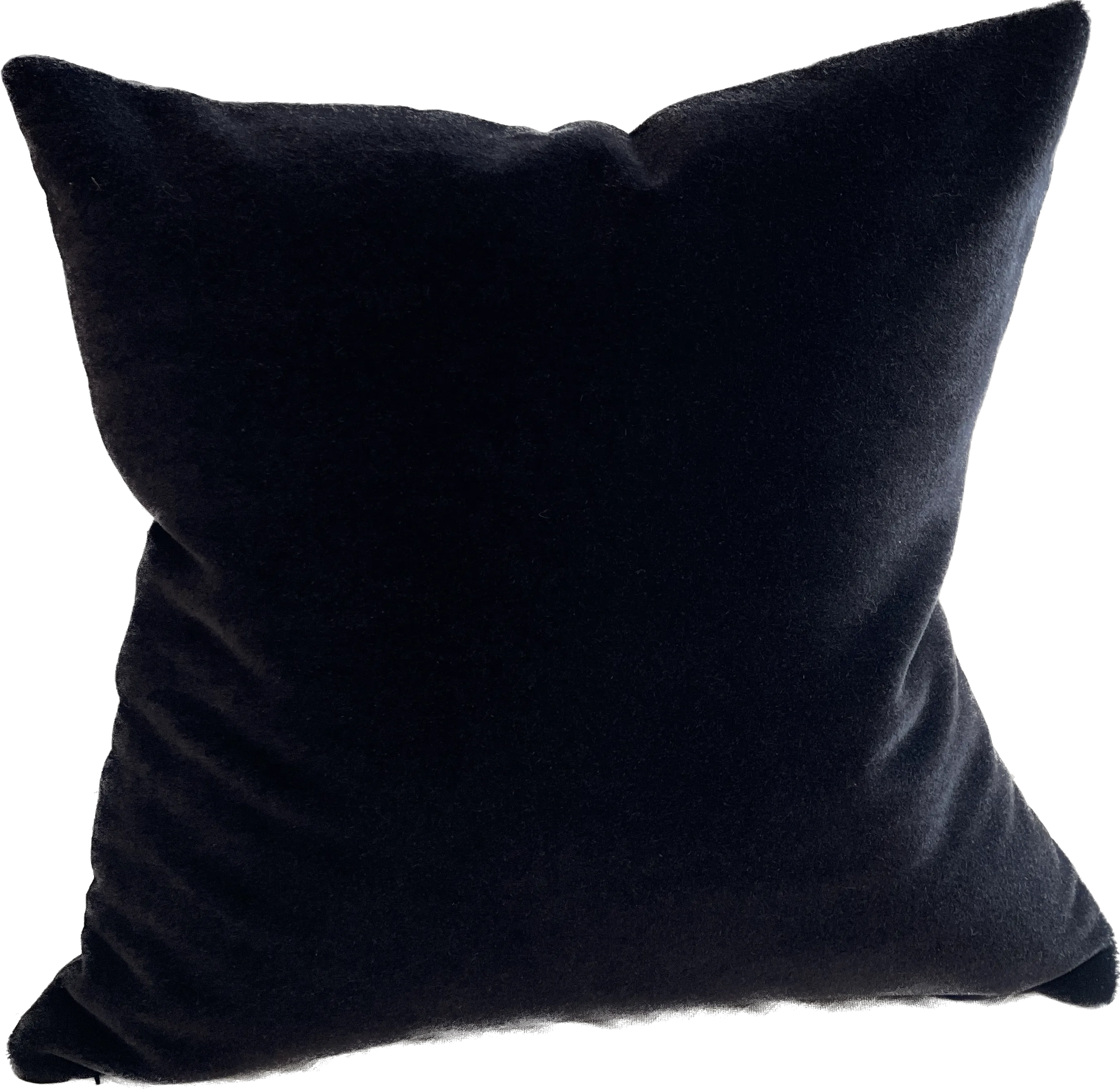 31 Westgate Custom Black Mohair & Linen Pillow