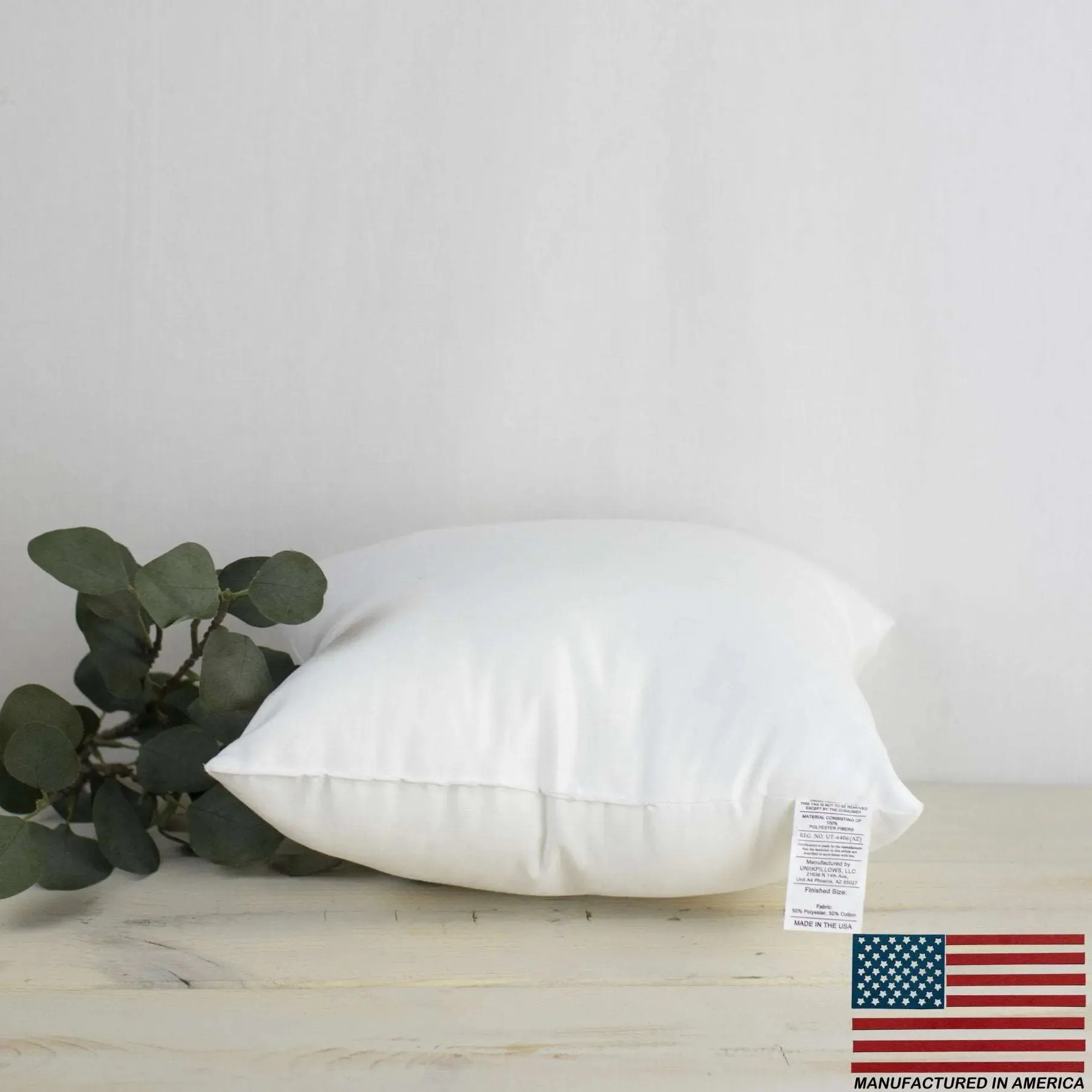 33x33 | Square Angel Hair Insert | Indoor Outdoor Down Alternative Hypoallergenic Pillow Insert | Quality Insert | Premium Insert