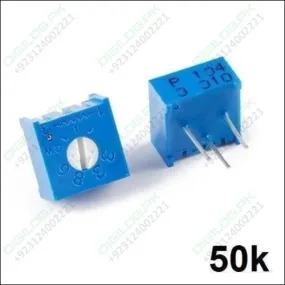 50k Variable Resistor 3386 Single Turn Trimmer Potentiometer