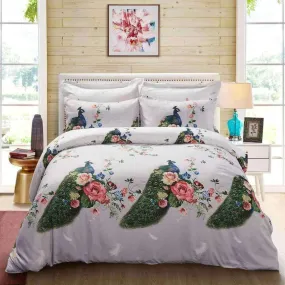 6 Piece Floral Duvet Cover Set