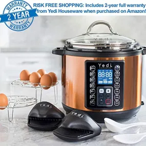 9 in 1 Total Package Instant Programmable Pressure Cooker, 6 Quart