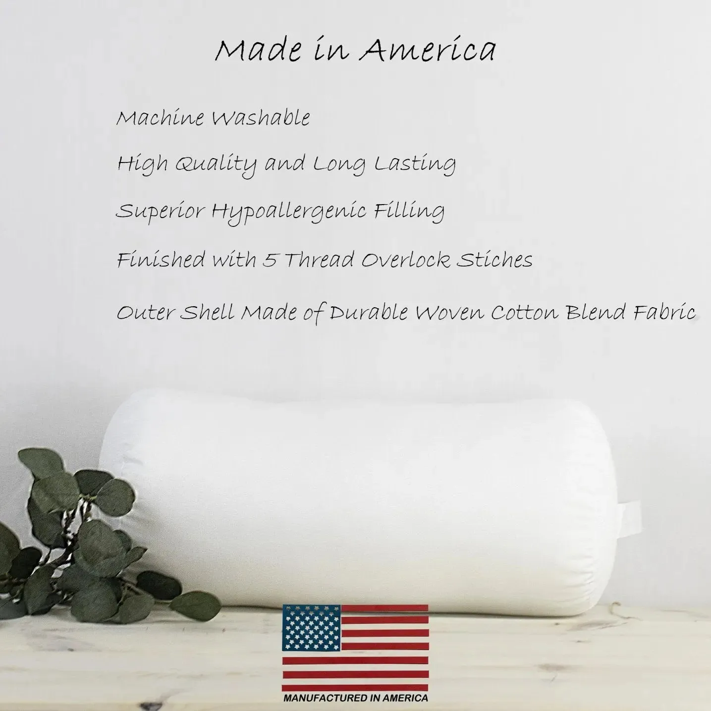 9x26 | Bolster Insert | Indoor Outdoor Hypoallergenic Polyester Fill | Quality Insert | Premium Insert