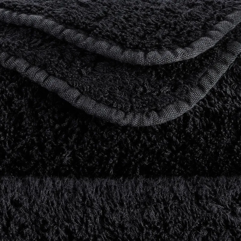 Abyss Super Pile Euro Bath Sheet 39X59 Black 990