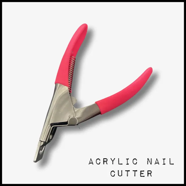 Acrylic Nail Tip Cutter Pink- Fake Nail Cutter- Acrylic Nail Cutter