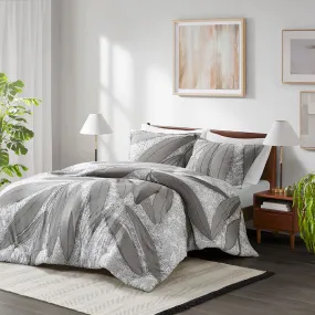 Adrian Modern Botanical Duvet Cover Set - Elegant Eco-Friendly BCI Cotton for Stylish Bedrooms