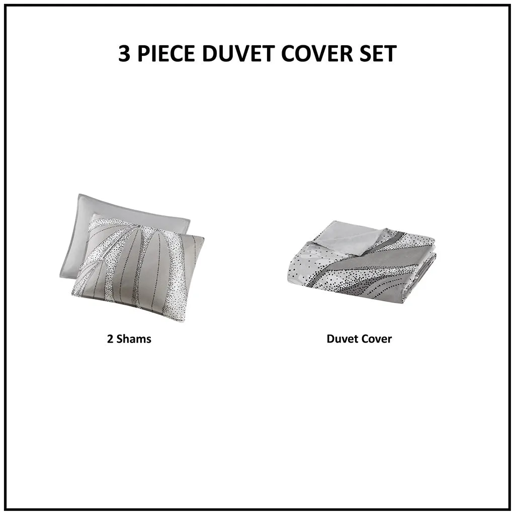 Adrian Modern Botanical Duvet Cover Set - Elegant Eco-Friendly BCI Cotton for Stylish Bedrooms