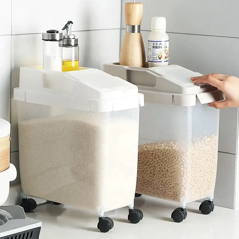 Airtight Movable Rice Container