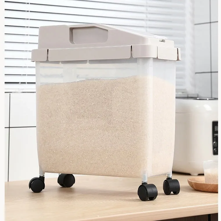 Airtight Movable Rice Container