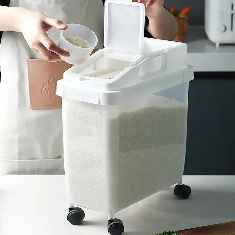 Airtight Movable Rice Container