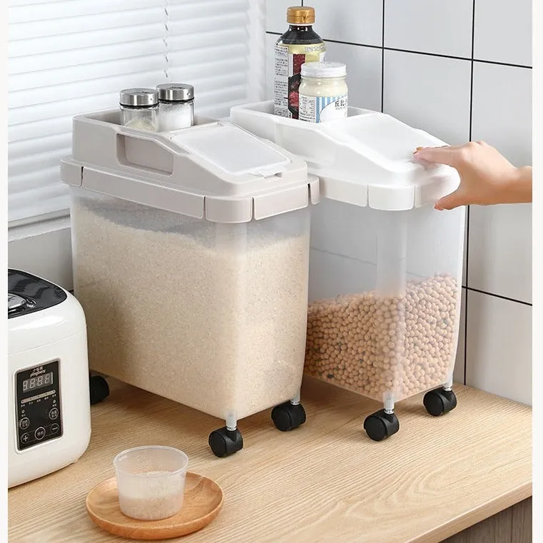 Airtight Movable Rice Container