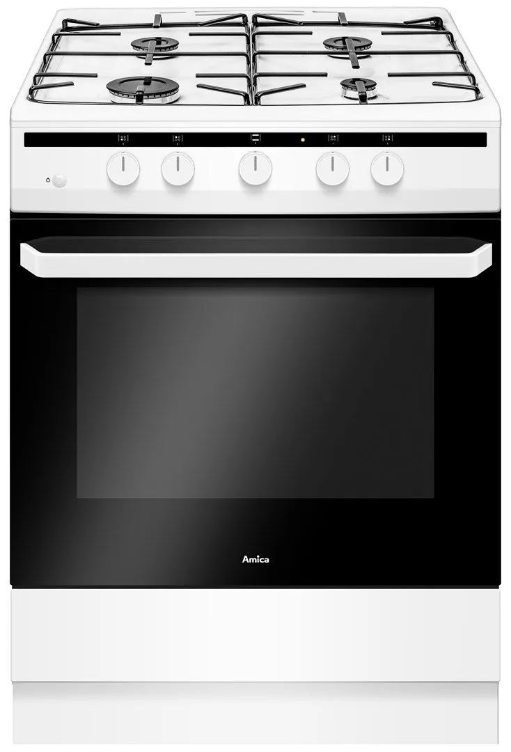 Amica 618Ggd4.33Hzpfq(W) Freestanding Cooker Gas White A