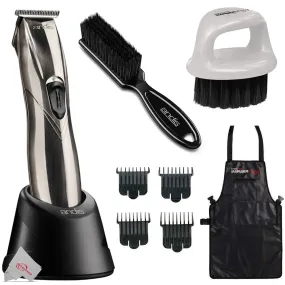 Andis 32400 Slimline Pro D-8 Li Cord / Cordless Lightweight Trimmer, Chrome   Barbers' Favorite Bundle