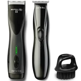 Andis Supra ZR II Cordless CeramicEdge Blade Clipper   Slimline Pro T-Blade Trimmer Kit #32475