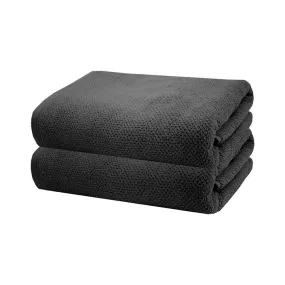 Angove CHARCOAL Bath Sheet  2 Pack  by Bambury