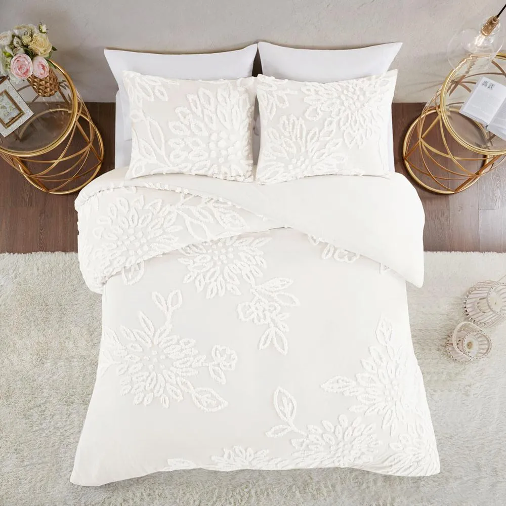 Argenteuil | 100% Cotton Off White Duvet Cover Set