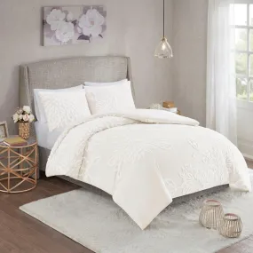 Argenteuil | 100% Cotton Off White Duvet Cover Set