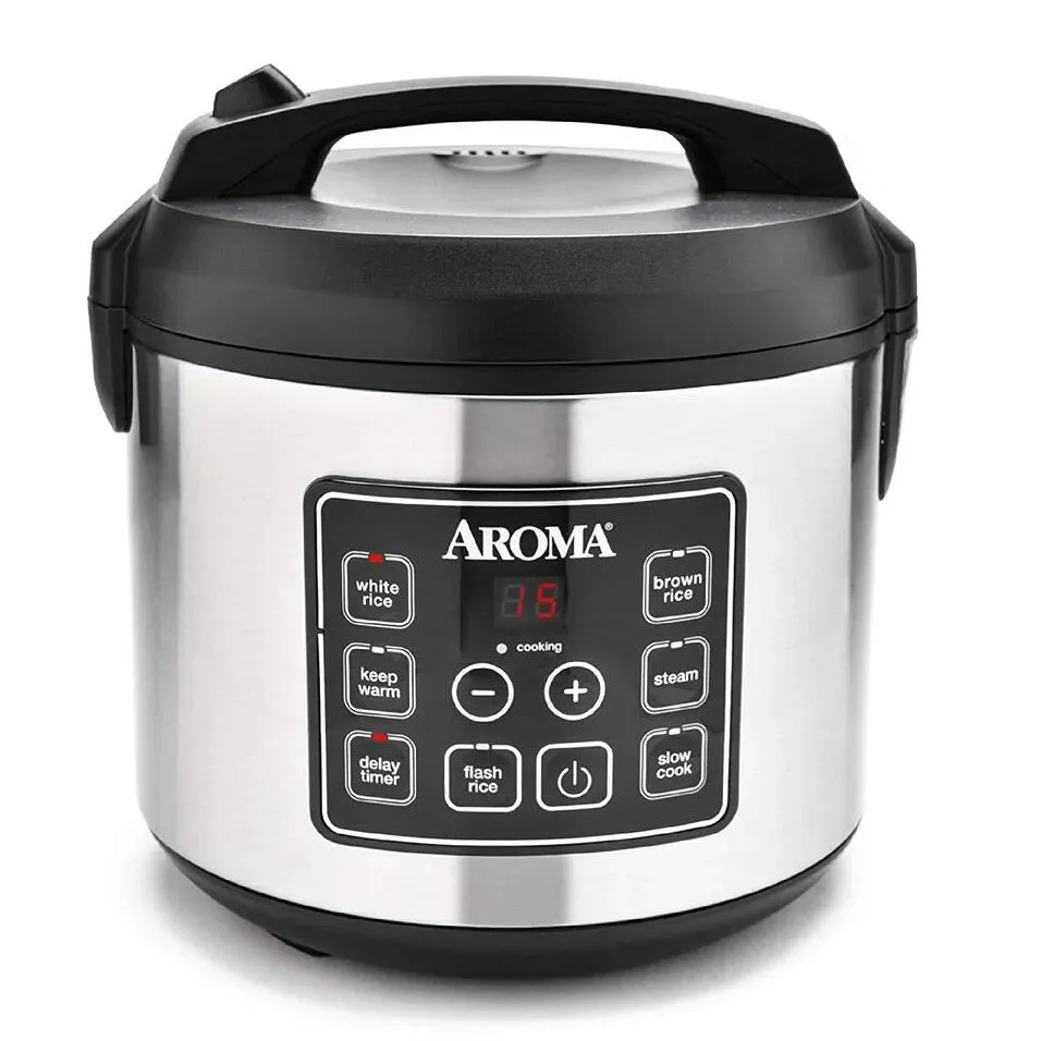 Aroma 20-Cup (Cooked) Digital Rice Cooker and Food Steamer