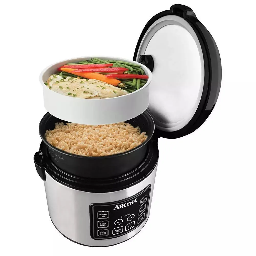 Aroma 20-Cup (Cooked) Digital Rice Cooker and Food Steamer