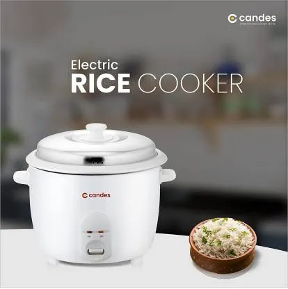 Aroma Easy Cook Electric Rice Cooker with Steaming Feature  (1.8 L, White) (B2B)