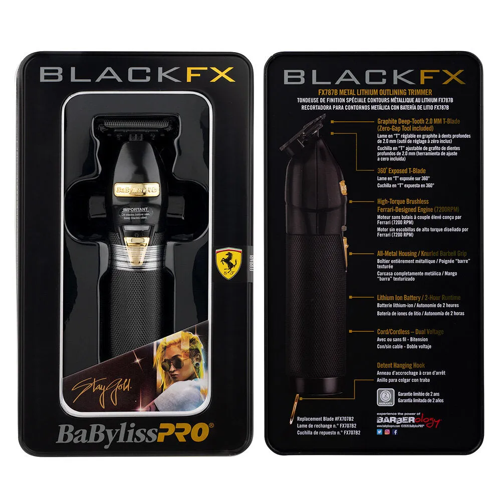 BaBylissPRO Black FX Outliner Trimmer Cord/Cordless