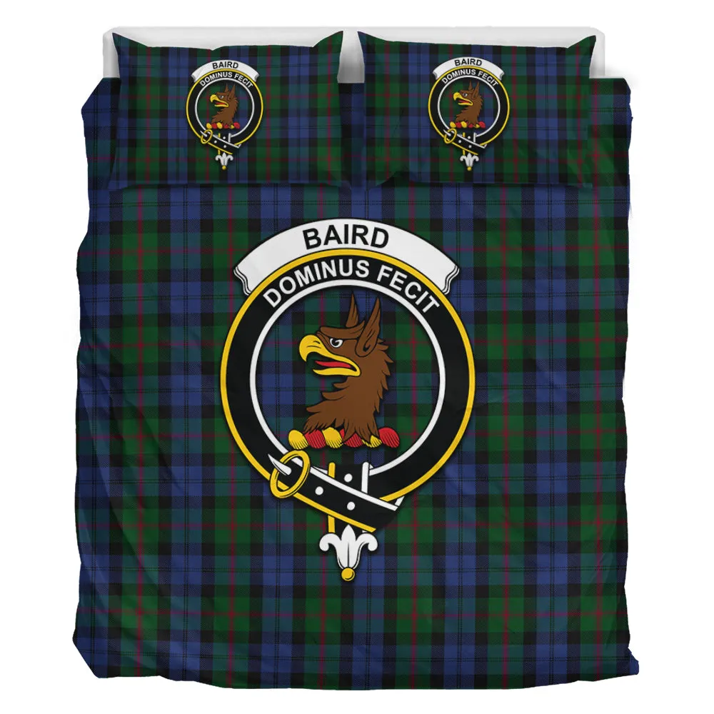 Baird Tartan Bedding Set with Family Crest