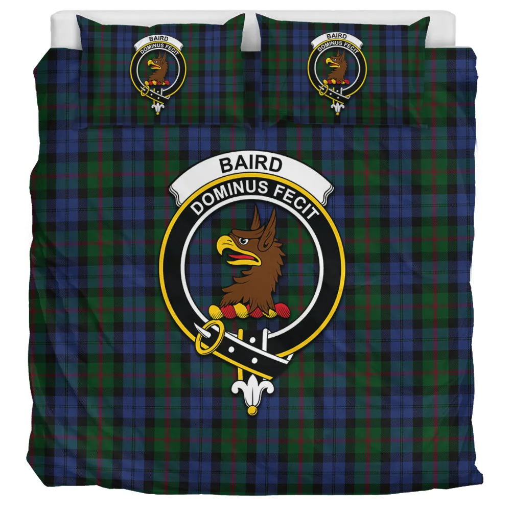 Baird Tartan Bedding Set with Family Crest