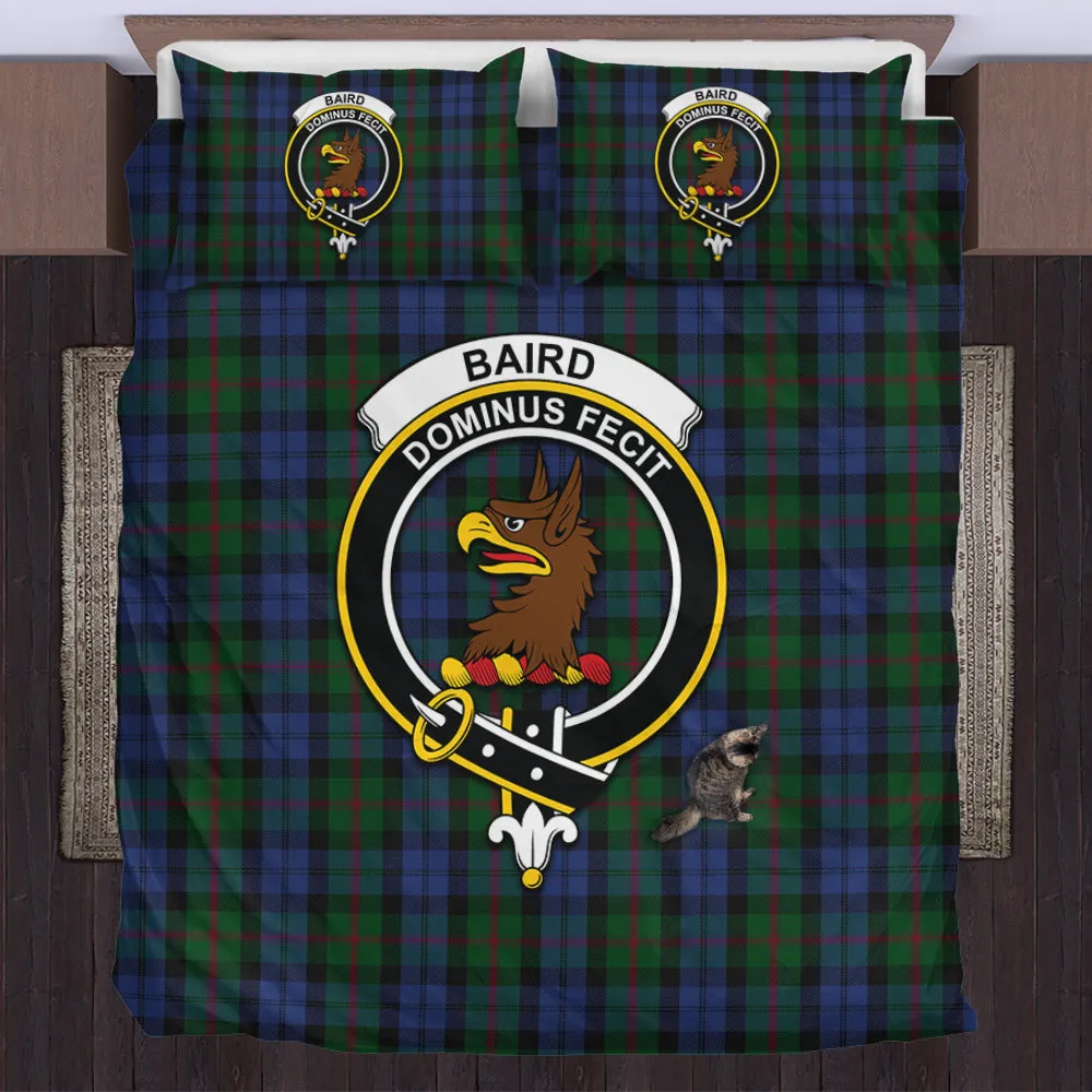 Baird Tartan Bedding Set with Family Crest