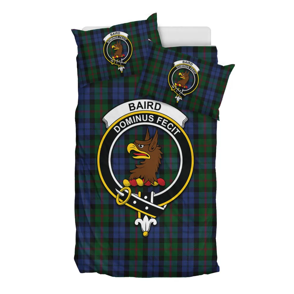 Baird Tartan Bedding Set with Family Crest