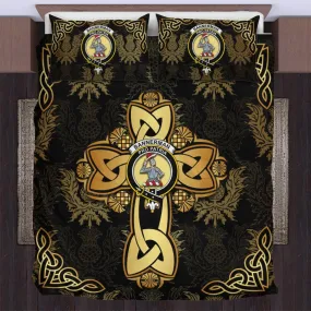 Bannerman Clan Bedding Sets Gold Thistle Celtic Style