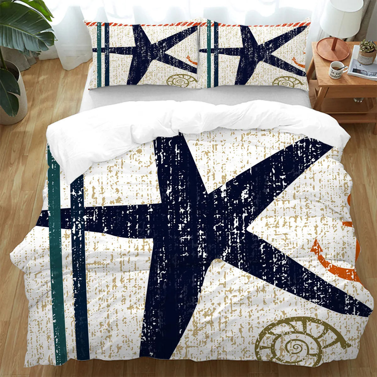 Beachy Starfish Bedding Set