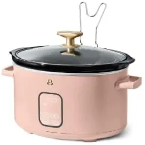 Beautiful 19486 6 Quart Slow Cooker by Drew Barrymore Rose