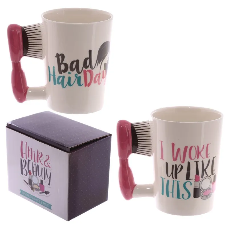 Beauty Series Coffee Mug Girls Room Mug Vanity Decor Make Up Inspired Fashion Hair Brush Office Tea Cup Mug