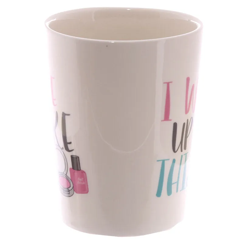 Beauty Series Coffee Mug Girls Room Mug Vanity Decor Make Up Inspired Fashion Hair Brush Office Tea Cup Mug