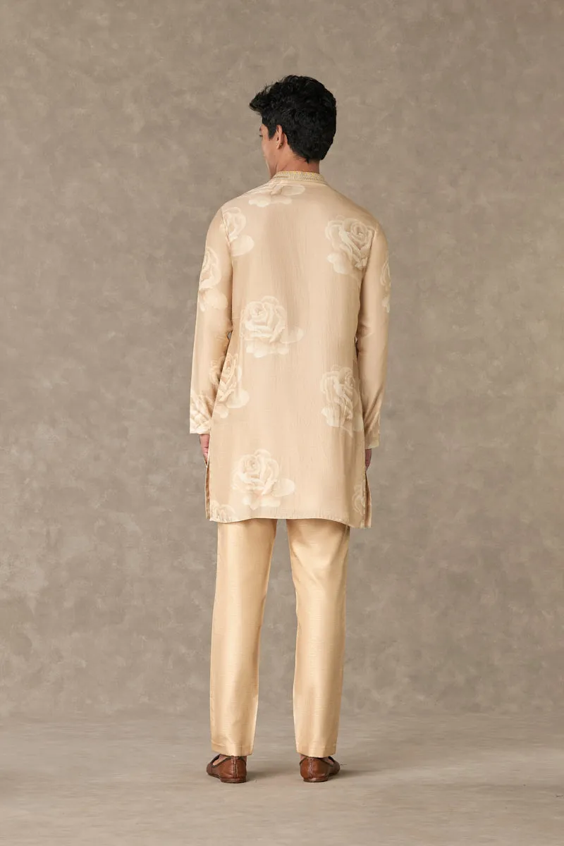 Beige Gulaab Kurta