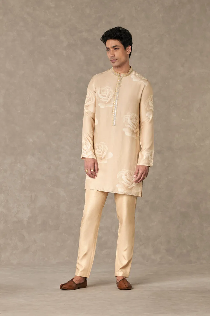 Beige Gulaab Kurta