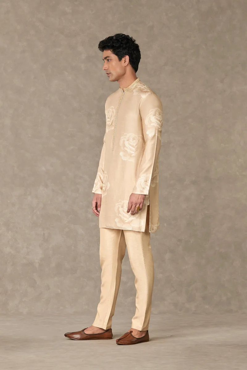 Beige Gulaab Kurta