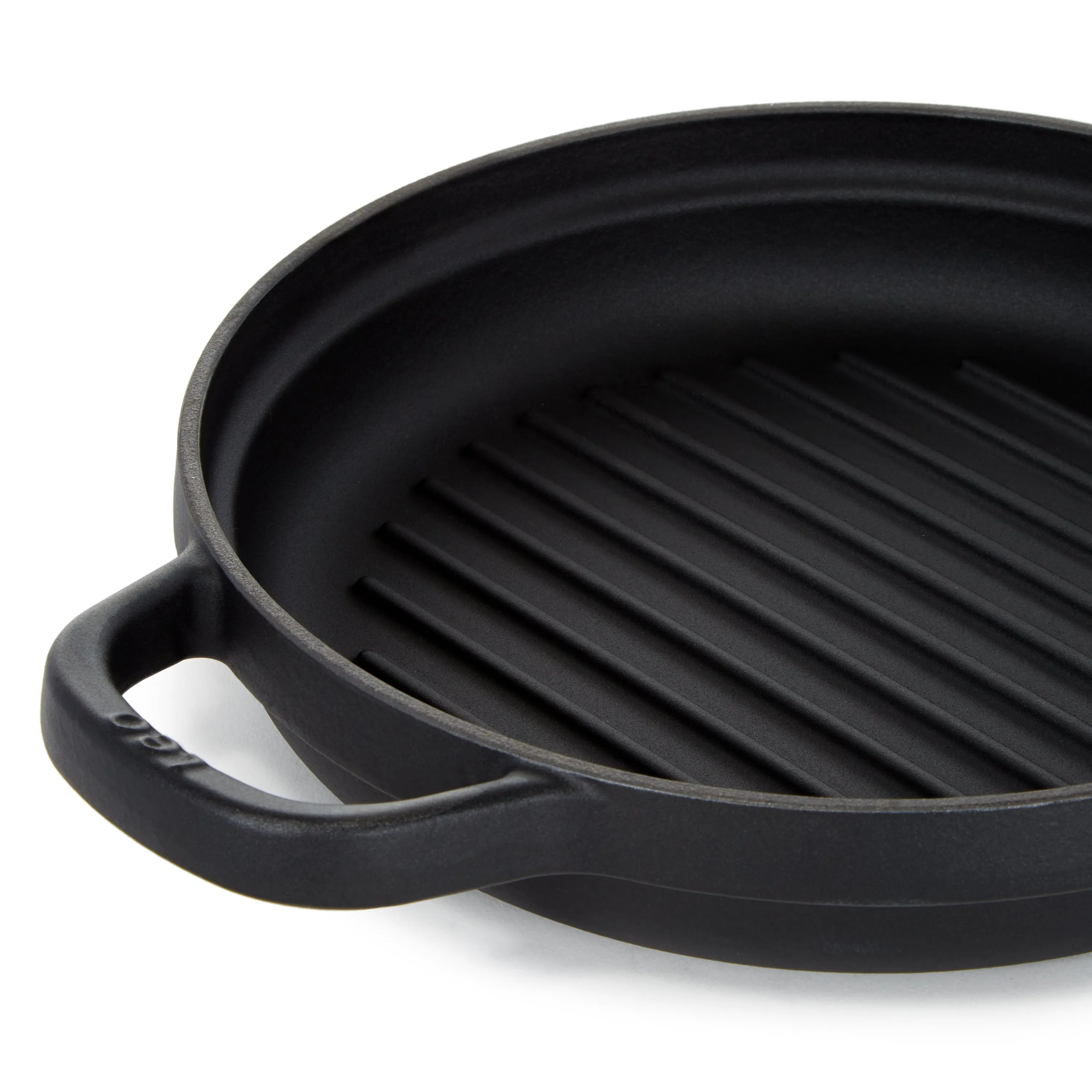 BergHOFF Leo Graphite Enamel Cast Iron Round Grill Pan 10.25"